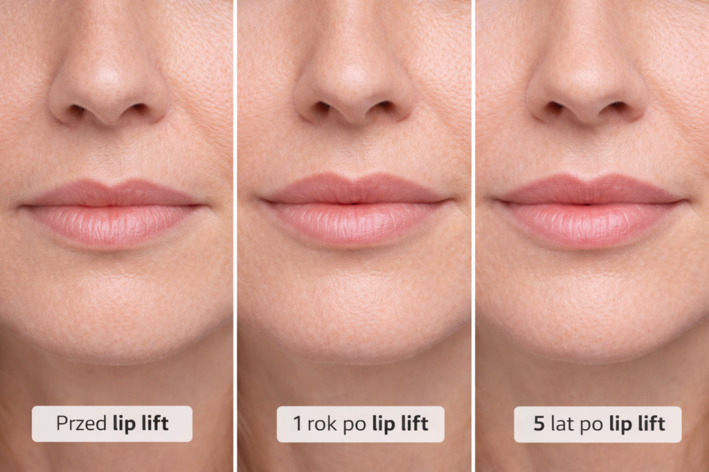 Jak długo utrzymują się efekty lip lift?