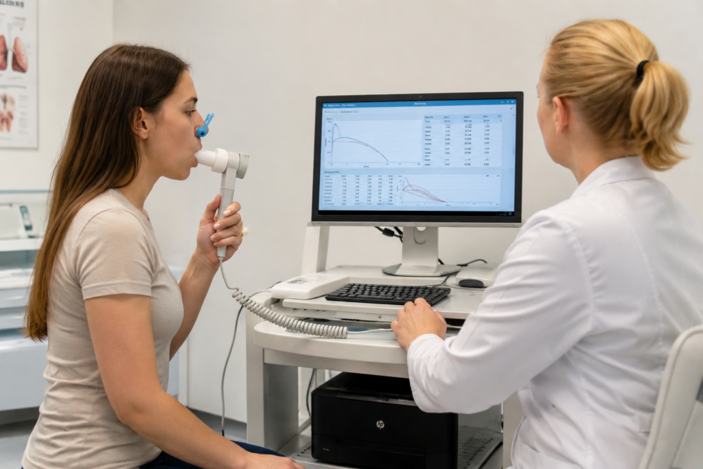 Spirometria – badanie czynności układu oddechowego